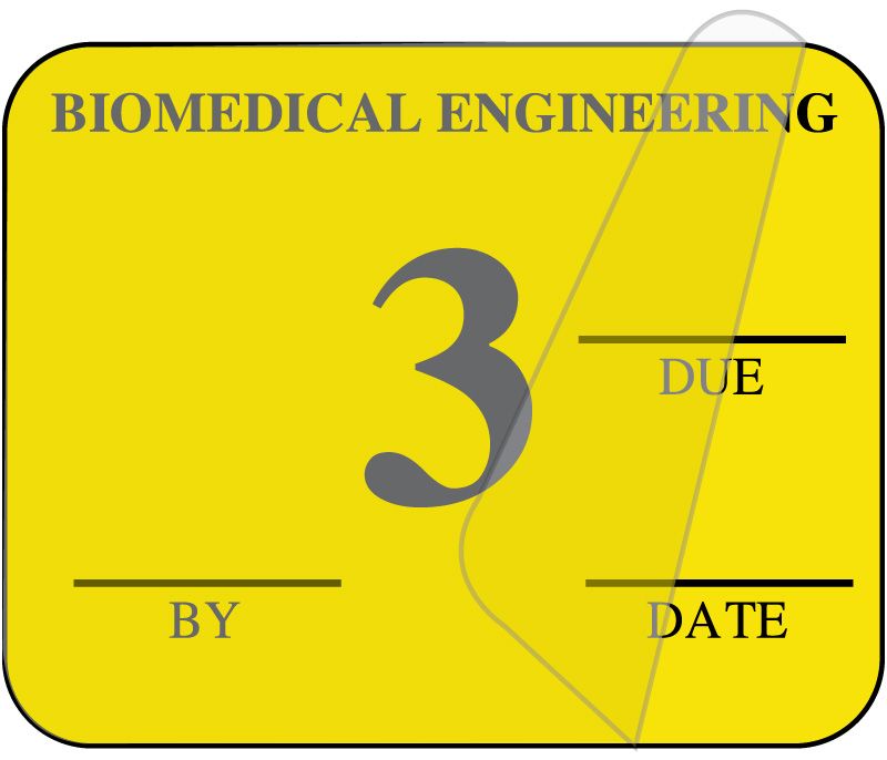 Medical Use Labels - Single Color Biomedical Inspection Labels