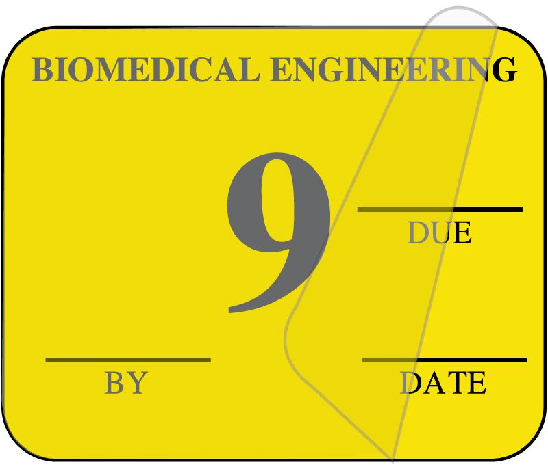 Medical Use Labels - Single Color Biomedical Inspection Labels