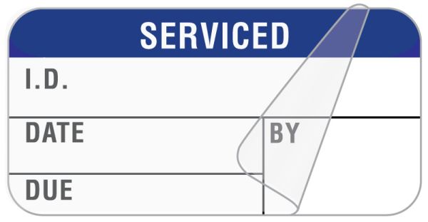 Medical Use Labels - Serviced Label, 1-1/2