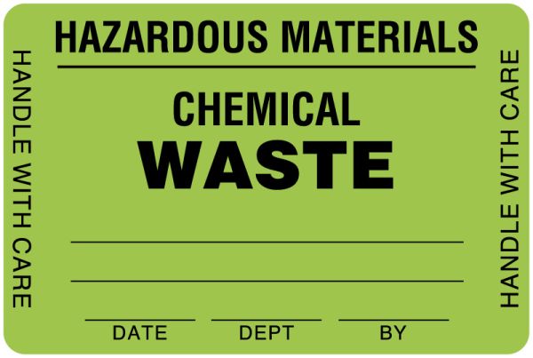 Medical Use Labels - Waste Control Label, 3