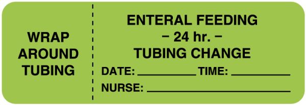 Medical Use Labels - Enteral Feeding Label, 3