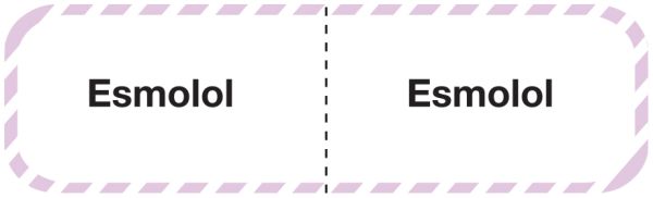 Medical Use Labels - ESMOLOL, I.V. Line Identification Label, 3