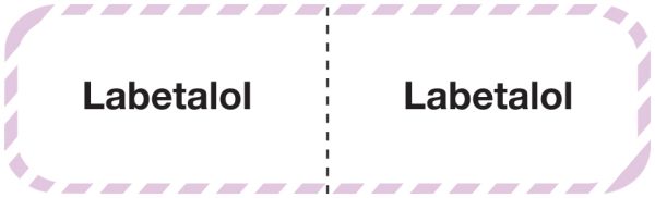 Medical Use Labels - LABETALOL, I.V. Line Identification Label, 3