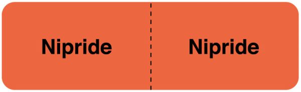 Medical Use Labels - NIPRIDE, I.V. Line Identification Label, 3