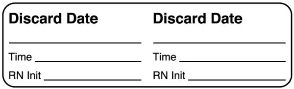 Medical Use Labels - DISCARD DATE, 3