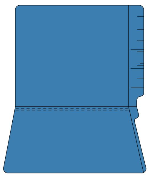 Medical Use Labels - End Tab File Folders Full Cut, 9-1/2