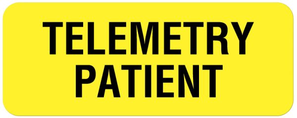 Medical Use Labels - Telemetry and Rhythm Label, 2-1/4