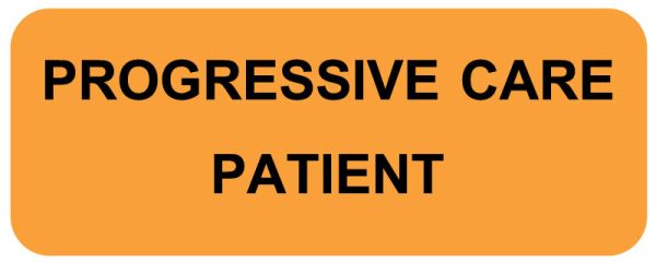 Medical Use Labels - Progressive Care Patient, 2-1/4