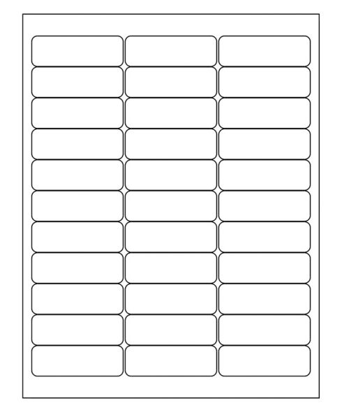 Medical Use Labels - Laser Printer Labels, 2-5/8