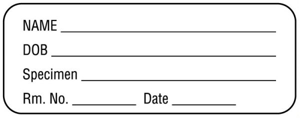 Medical Use Labels - Pathology Labels, 2