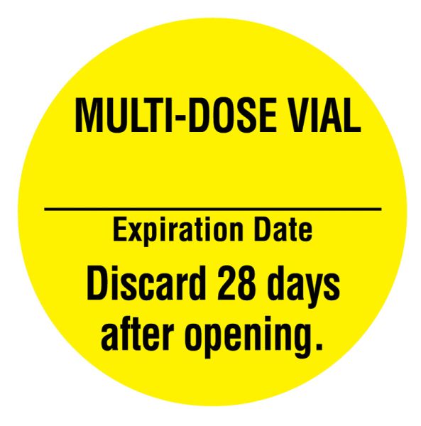 Medical Use Labels - Multi-Dose Vial Label, 1