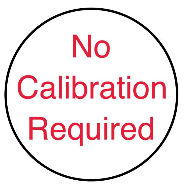Medical Use Labels - NO CALIBRATION REQUIRED, 3/4