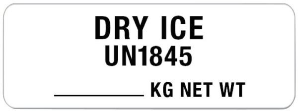 Medical Use Labels - Dry Ice Shipping Label, 3