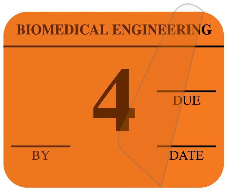 Medical Use Labels - Single Color Biomedical Inspection Labels