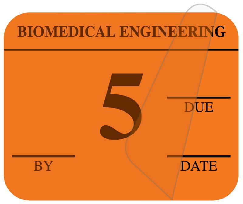 Medical Use Labels - Single Color Biomedical Inspection Labels