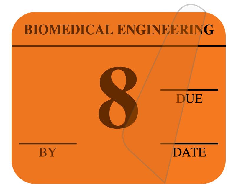 Medical Use Labels - Single Color Biomedical Inspection Labels