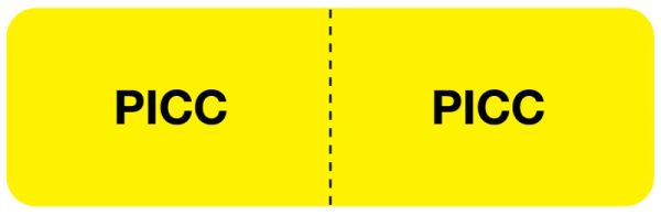 Medical Use Labels - PICC I.V. Line Identification Label, 3