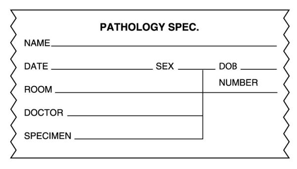 Medical Use Labels - Pathology Specimen Identification Tape, 2