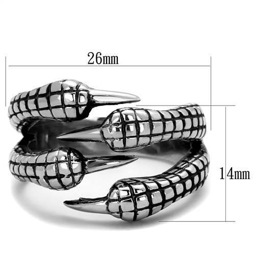 TK1881 - Stainless Steel Ring High polished (no plating) Men No Stone No Stone