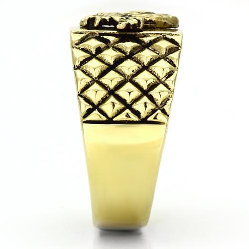 TK773 - Stainless Steel Ring IP Gold(Ion Plating) Men No Stone No Stone