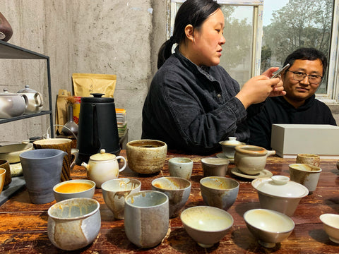Jingdezhen Teacups in the Artist’s Studio