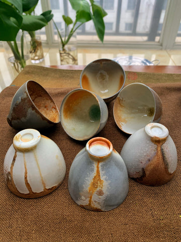2020 Jingdezehn Porcelain Wood Fired teacups