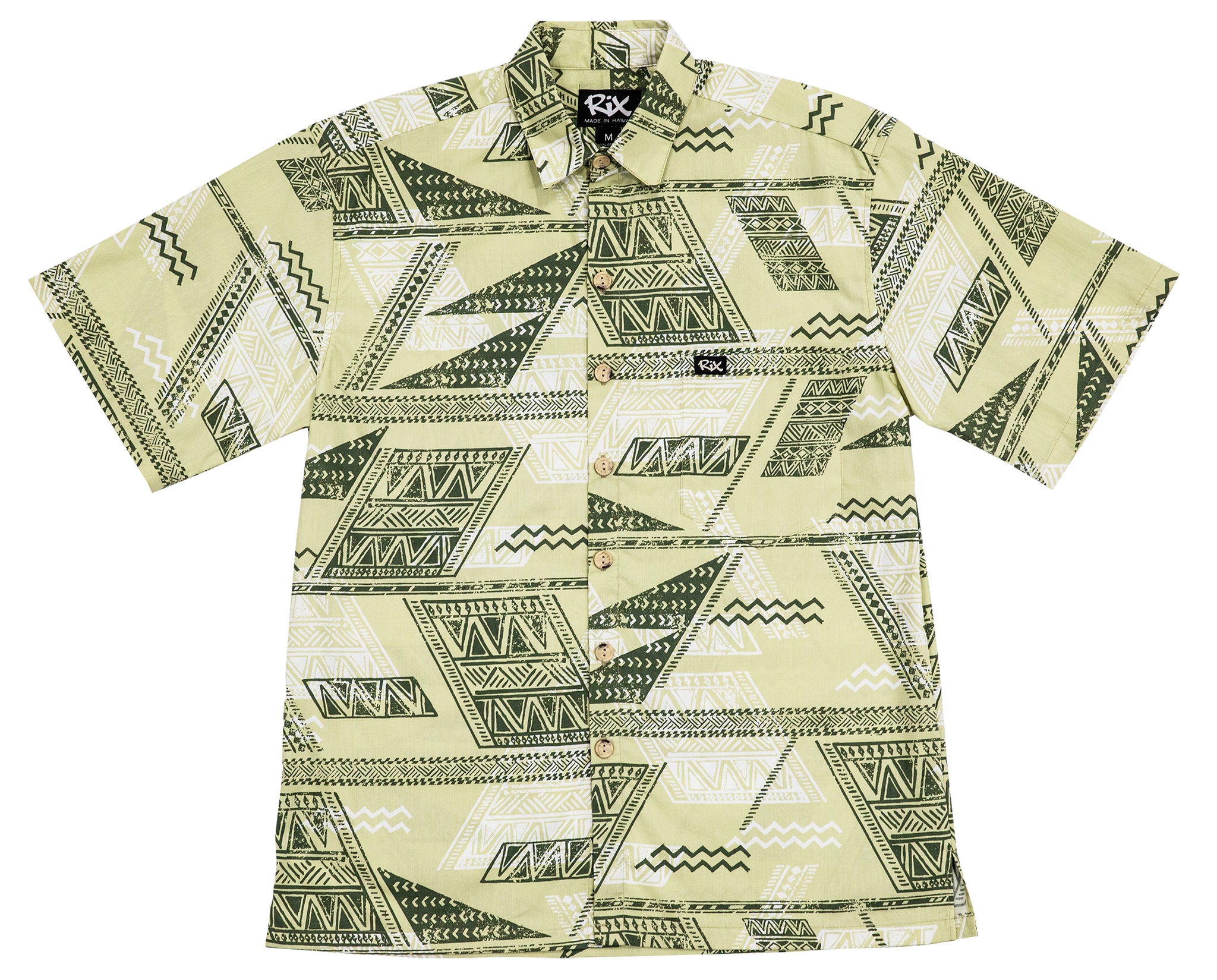tapa classic fit hawaiian shirt