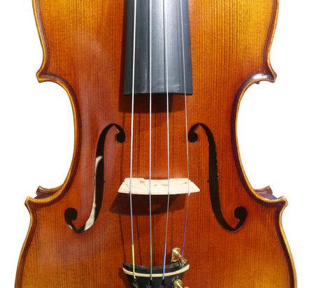 Model SRV1013 Concert Grade Solid Spruce & Ebony Made Violin Different Sizes with Accessories