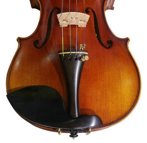 Model SRV1013 Concert Grade Solid Spruce & Ebony Made Violin Different Sizes with Accessories