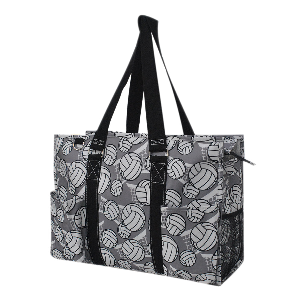 Volleyball Court NGIL Zippered Caddy Large Organizer Tote Bag