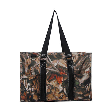 SALE! Black Camo NGIL Zippered Caddy Organizer Tote Bag