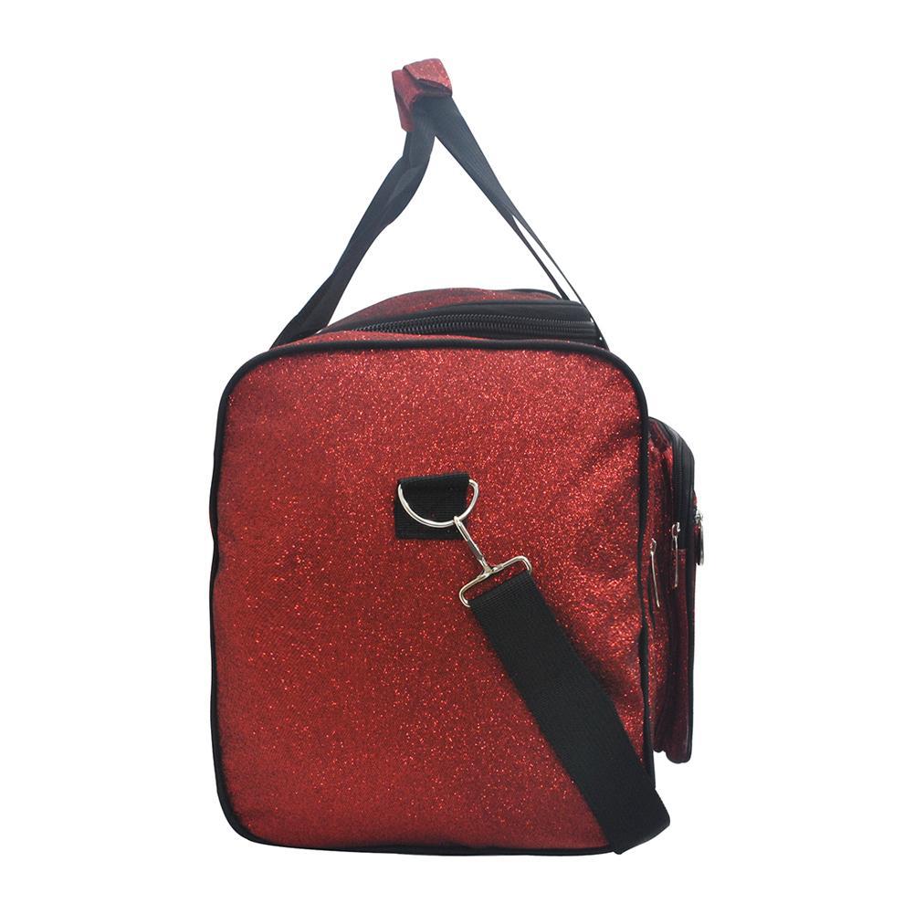 Red Glitter NGIL Canvas Carry on 20