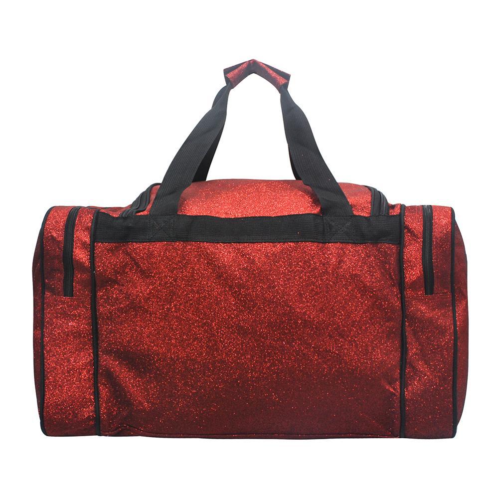 Red Glitter NGIL Canvas Carry on 20