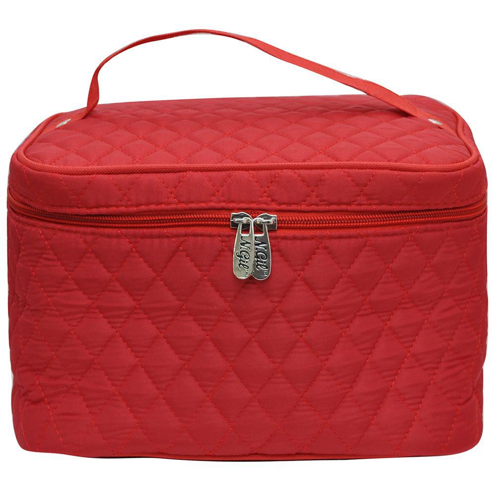 Red NGIL Large Top Handle Cosmetic Case