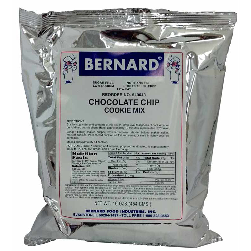 Bernard Chocolate Chip Cookie Mix- 16 oz.