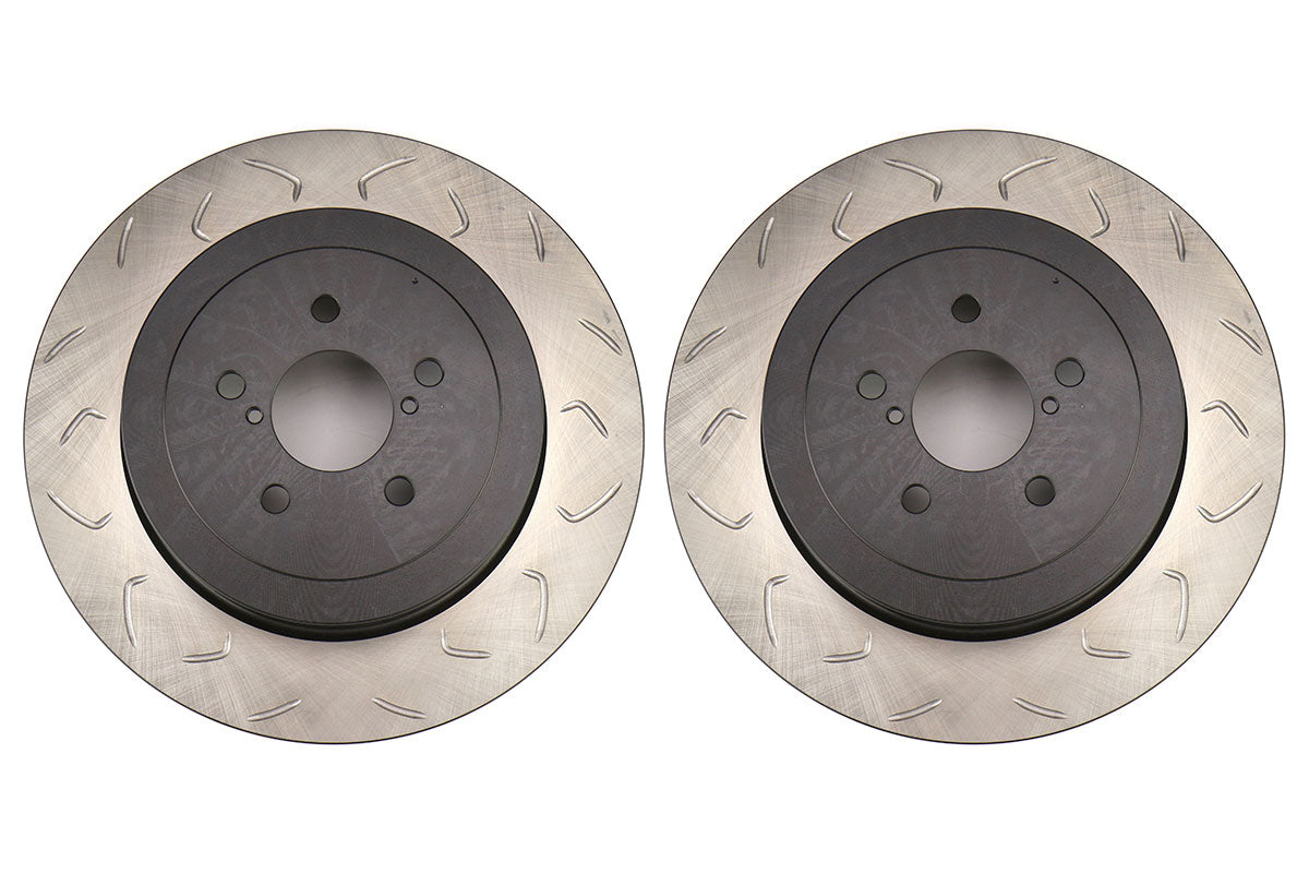 FactionFab Rear F-Spec Slotted Brake Rotors (Pair) Subaru 2004 STI