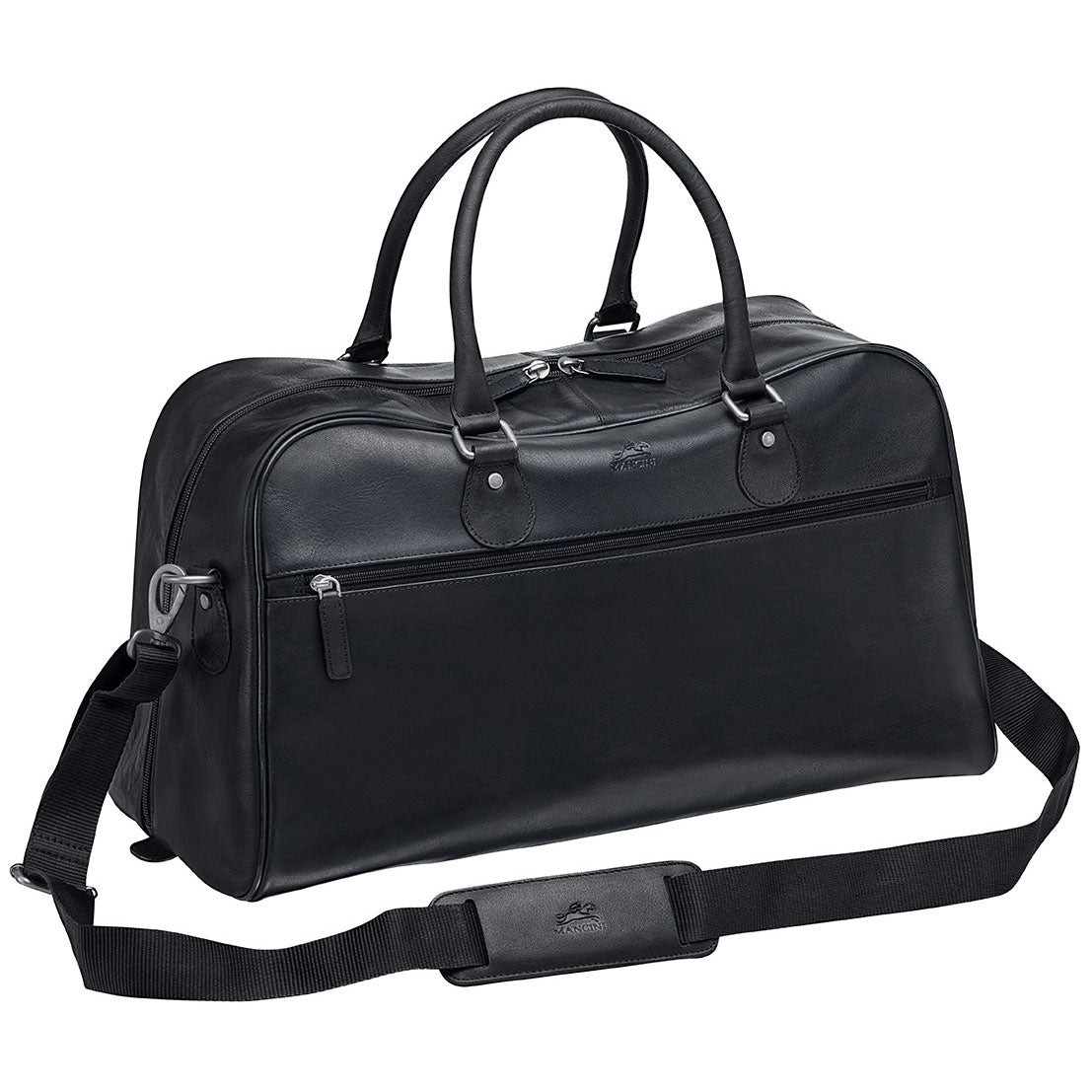 Mancini Leather Classic Duffle Bag, 21.5