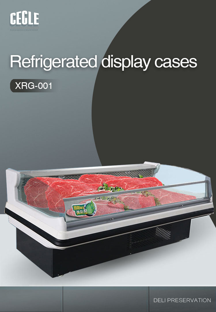 Stainless steel refrigerator freezer suitable for supermarket display cabinets