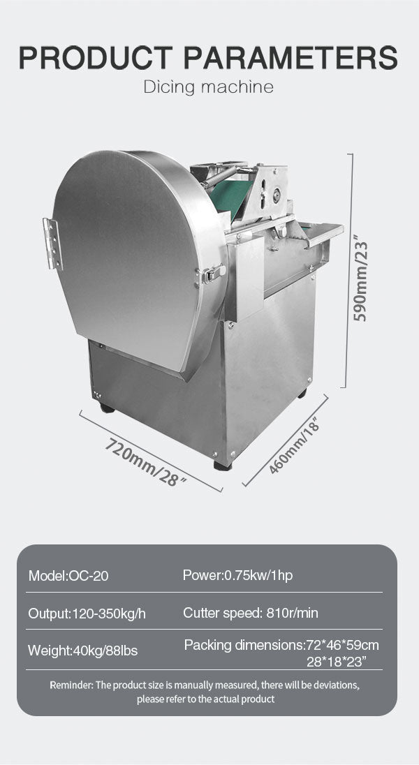 Commercial multi-function small vegetable cutting machine double speed ...