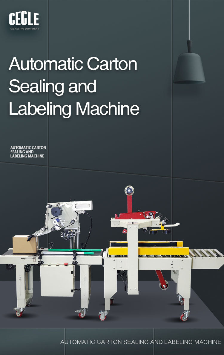  Box Sealing and Labeling Machine