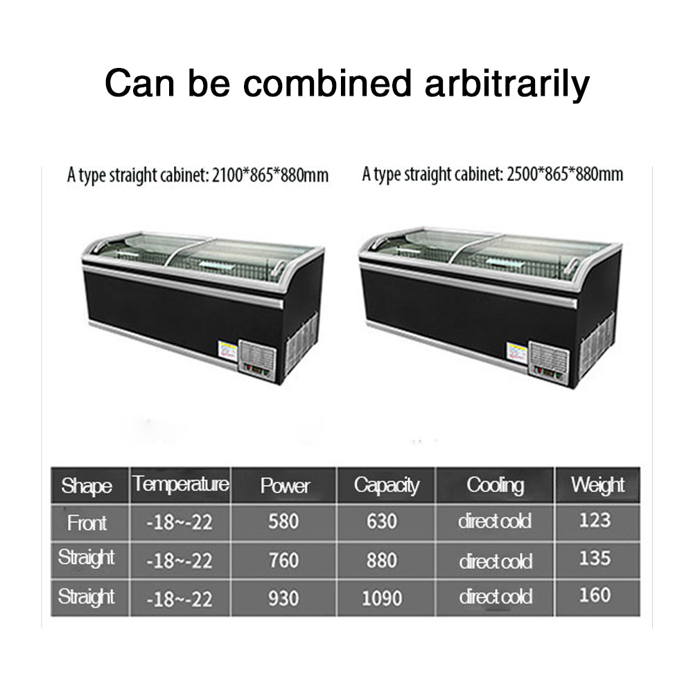 4 In 1 Combine Island Freezer two styles to choose from