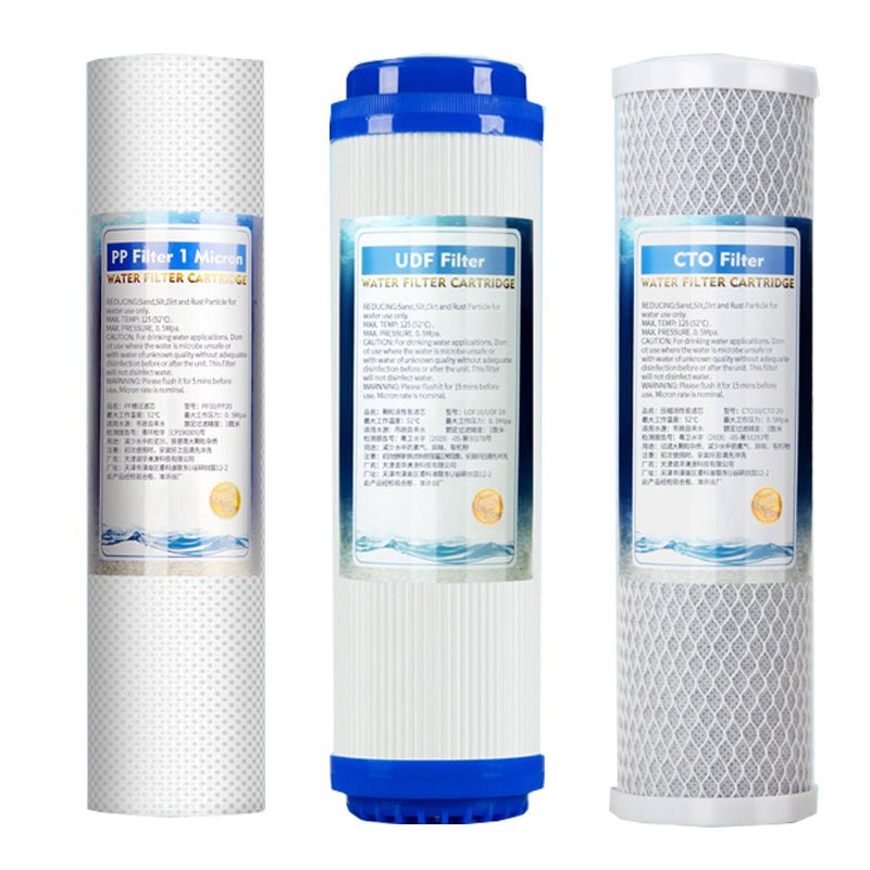 Filter combination set pure water machine water purifier front 3-stage 10-inch filter element PP cotton activated carbon three-stage pre-filter