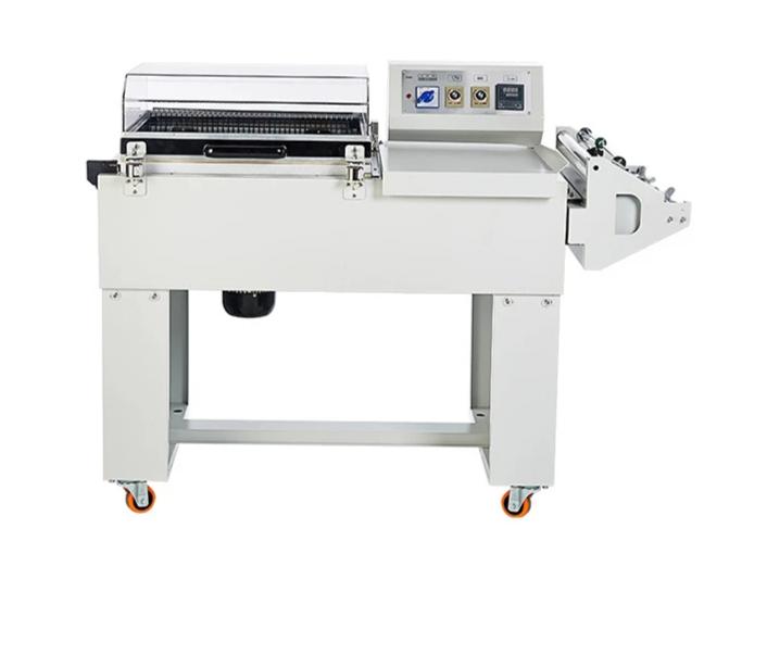 FM5540 Semi automatic 2in1 shrink mobile phone box and shoes shrink tape wrapping machine