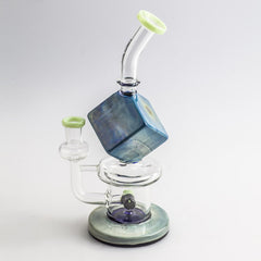 8.5" Blue Cube Glass Dab Rig | Water Pipes For Sale | Free Australia Shipping