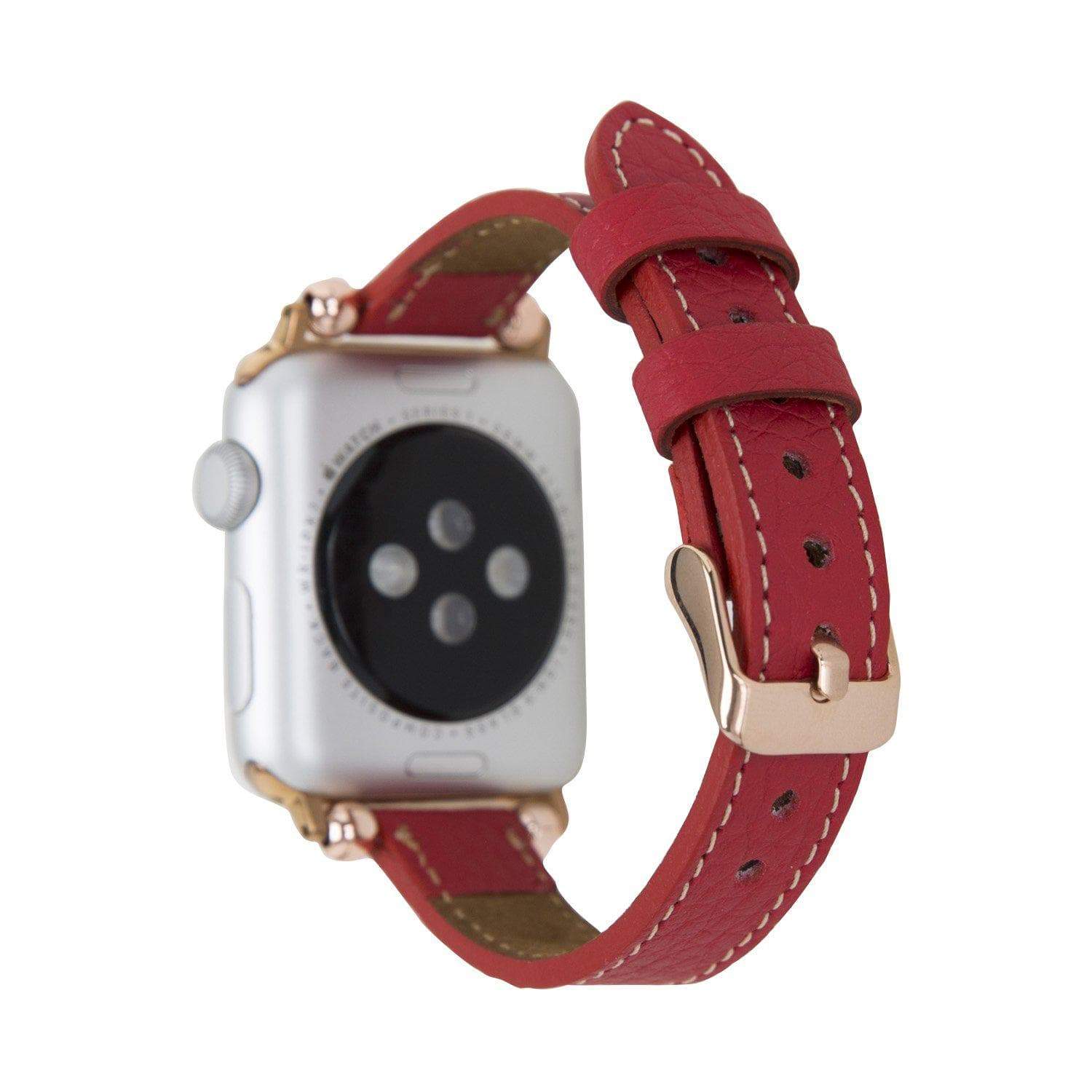 Leather Apple Watch Bands - Ferro Seamy Style