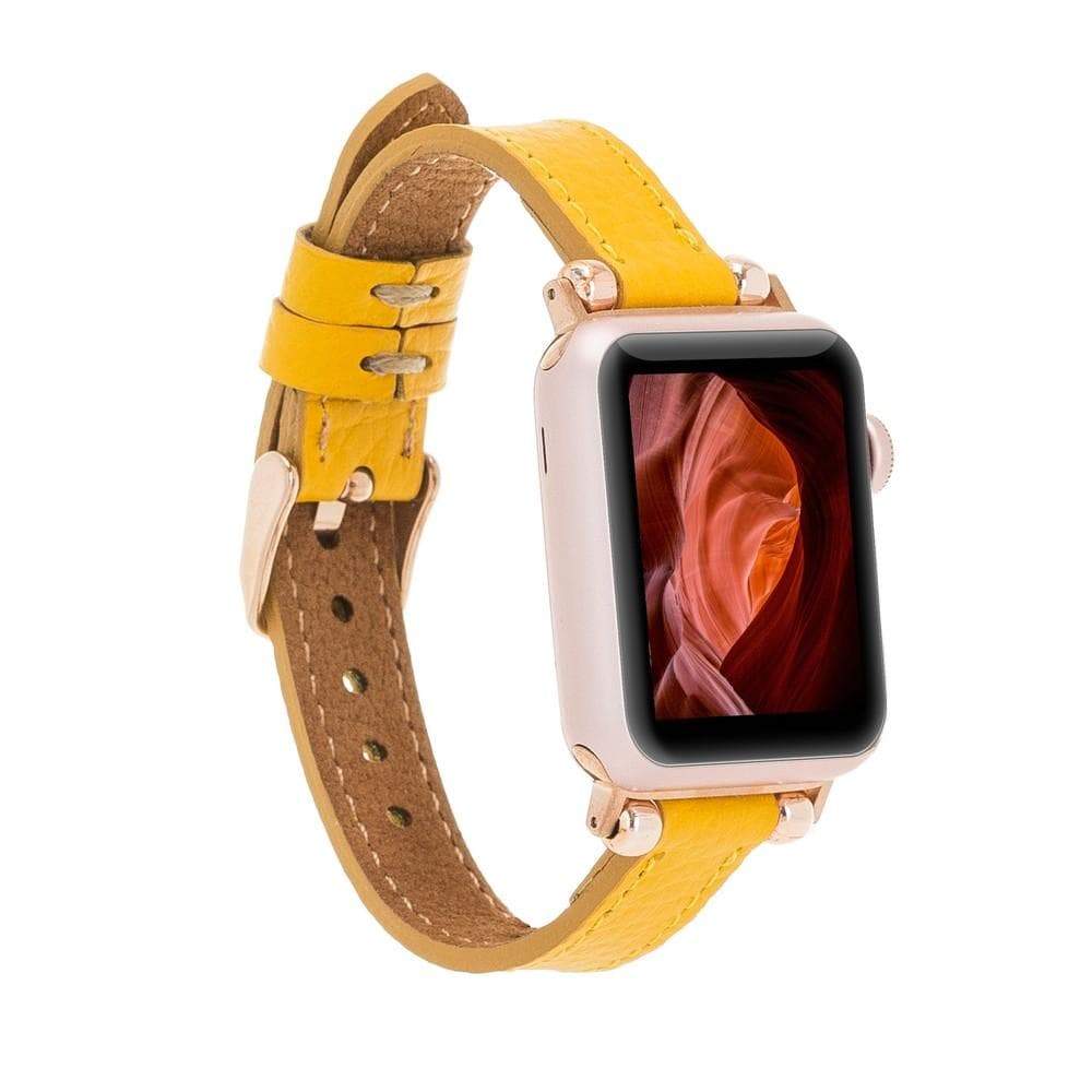Leather Apple Watch Bands - Ferro Seamy Style