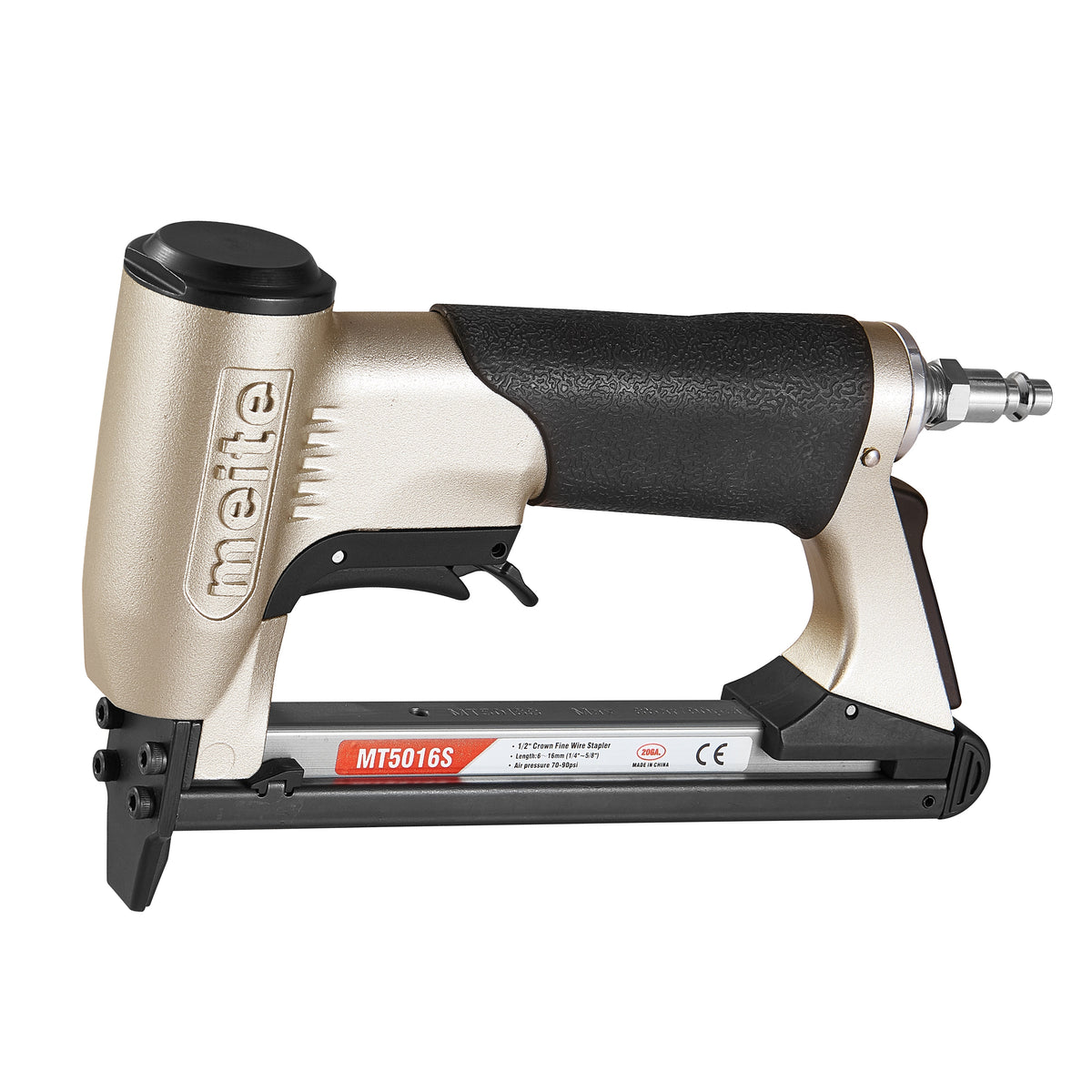 meite MT5016S 20GA 1/2-Inch Crown Pneumatic Upholstery Stapler Gun with Safety