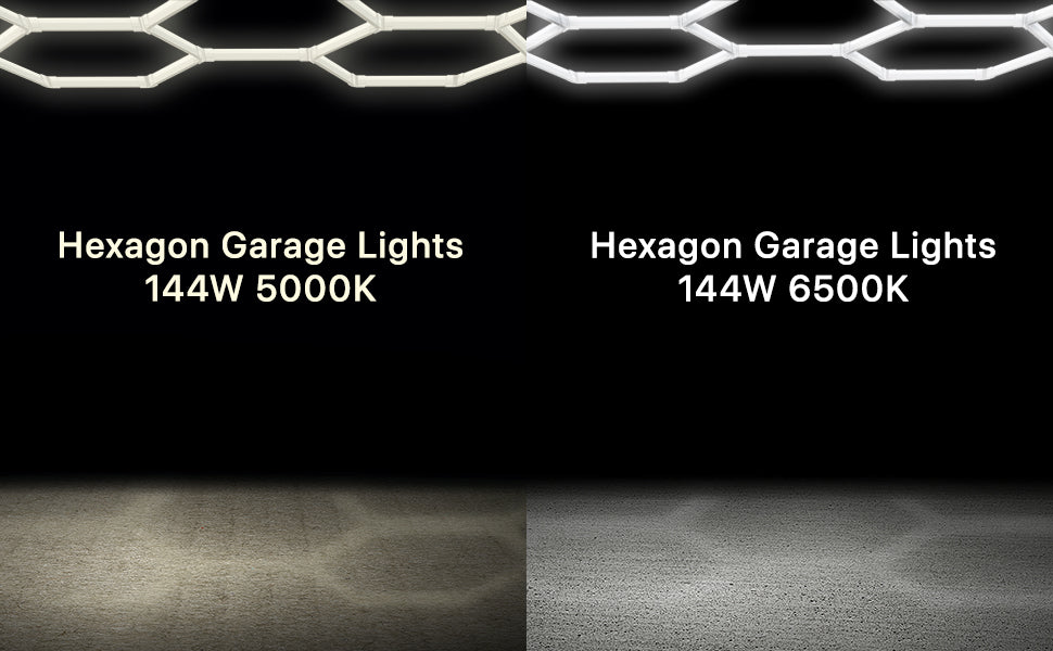 Hexagon lights garage