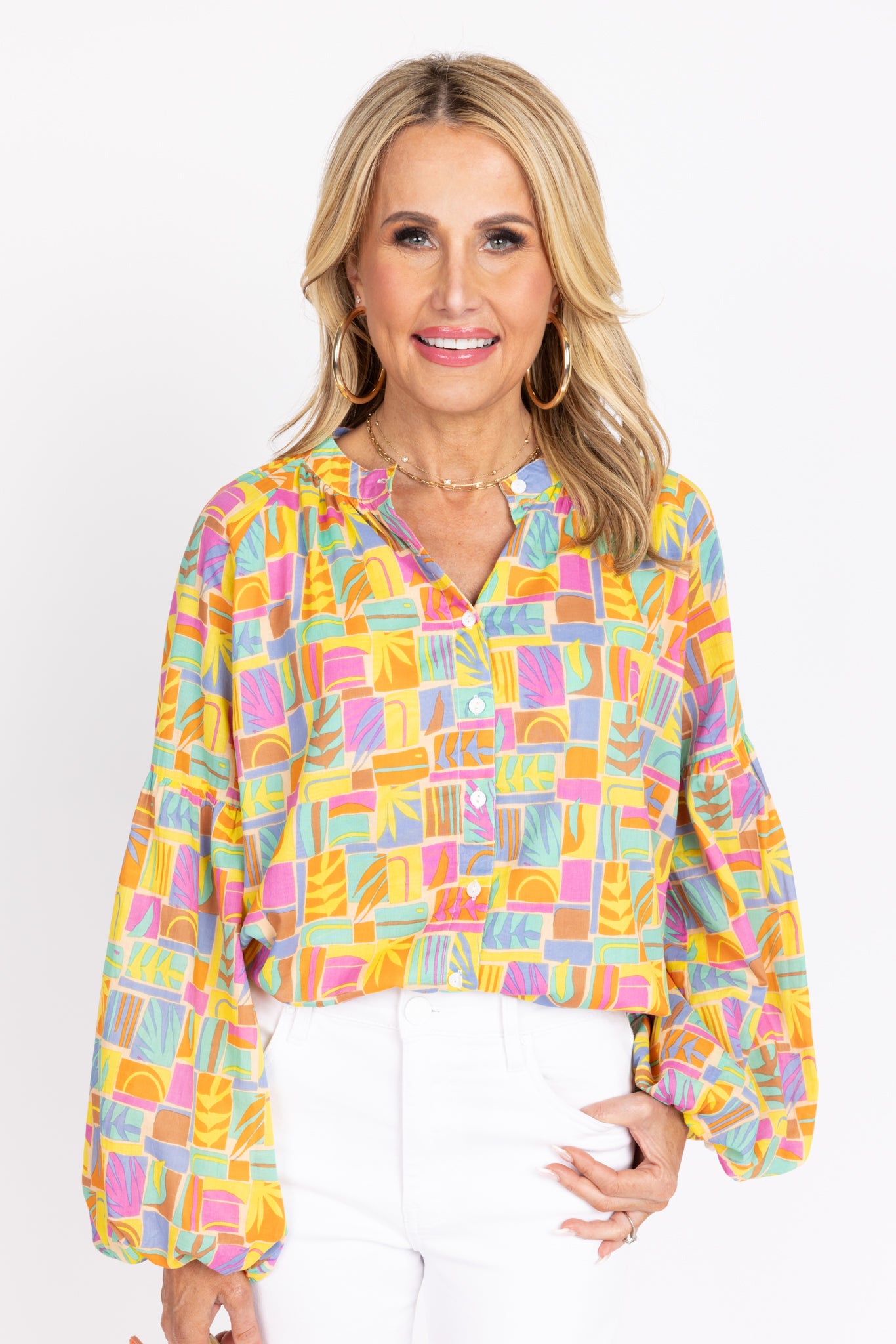 Emory Blouse- South Beach by Olivia James
