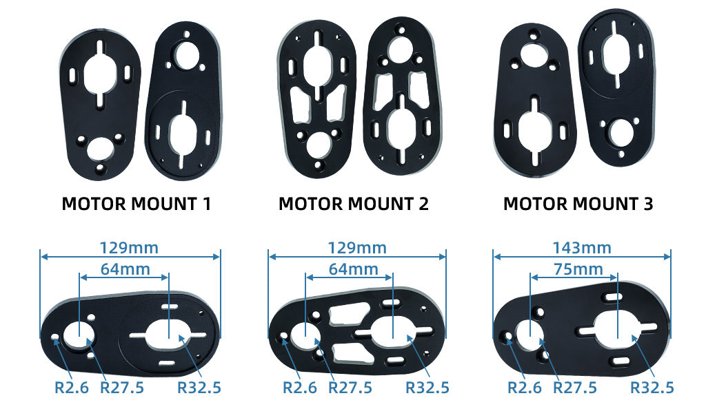 Flipsky Double kingpin truck 63 motor mount